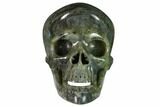 Realistic, Polished Labradorite Skull - Madagascar #151180-1